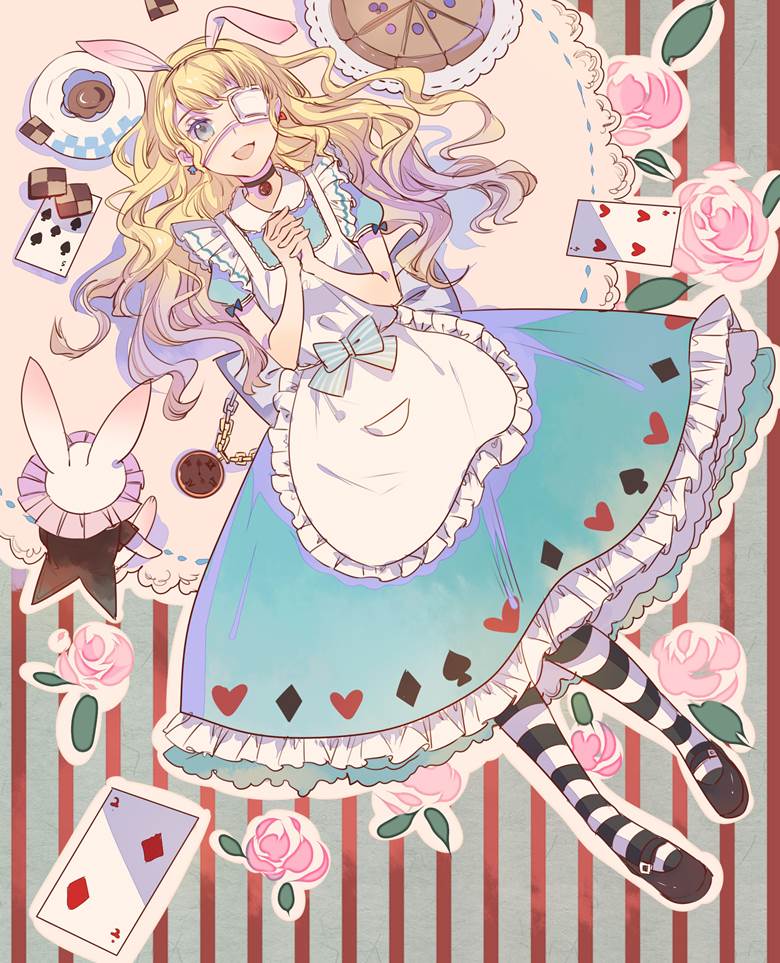 aliceジャム的爱丽丝梦游仙境插画图片