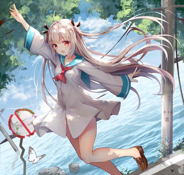 15张美美哒短裙少女插画图片青春的气息