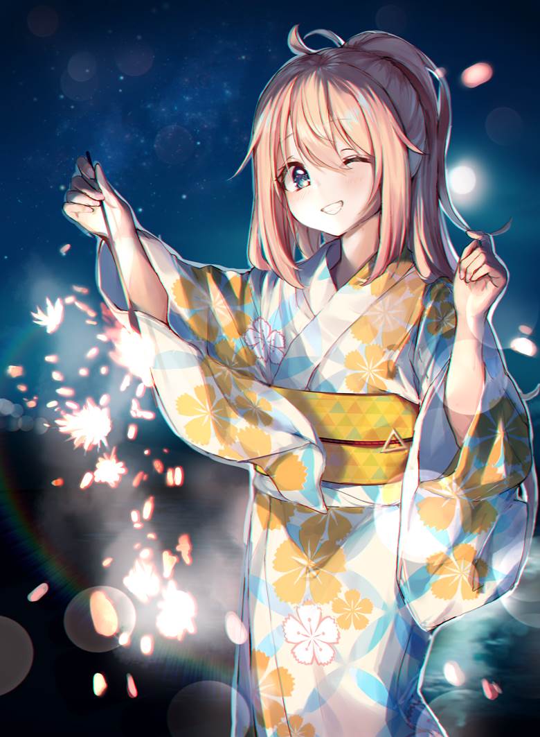 Yukata 抚子 插画师ringo的各务原抚子插画图片 BoBoPic