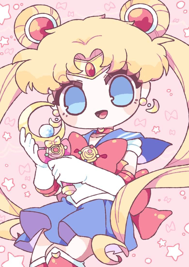 セーラームーンアクネル的美少女战士插画图片