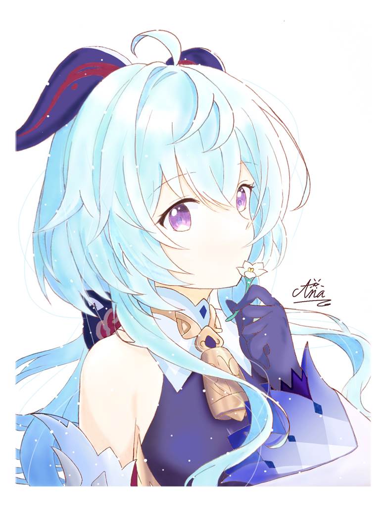 甘雨ana的彩色铅笔手绘插画图片