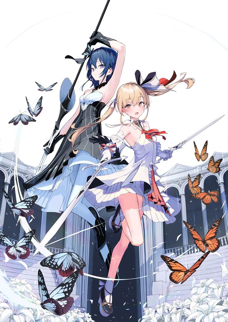 封面, 轻小说, armed girls, Oldest Series, 蝴蝶很可爱, yuri