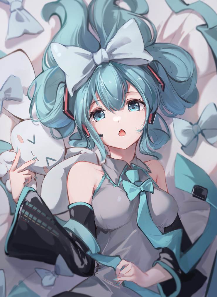 女孩子, 初音未来, Hatsune Miku, Cinnamon Miku, Cinnamoroll, VOCALOID 100收藏, 卧槽好可爱, Miku有胸了, VOCALOID 1000收藏