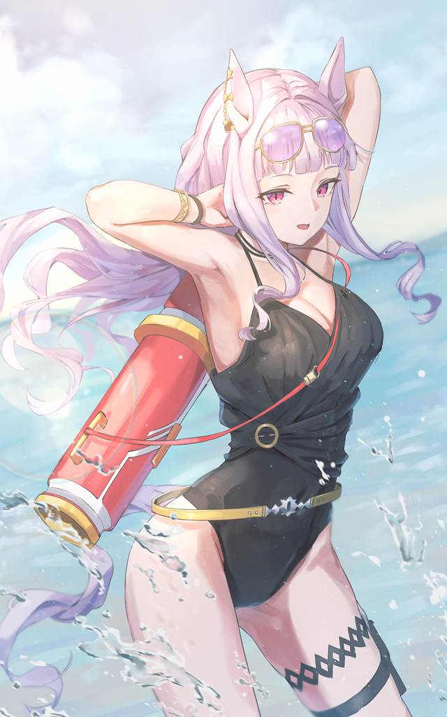 马娘, 赛马娘Pretty Derby, Gold Ship (UMPD), 沉默时是美人，说话时是怪人，奔跑时是不沉舰, 欧派, 大腿, 泳装