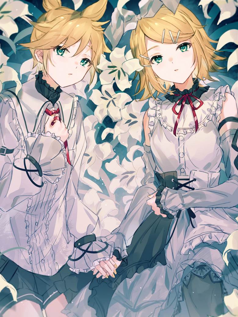 世界计划, 鏡音鈴, 镜音连, 世界计划1000收藏, Sekai Mikus, holding hands