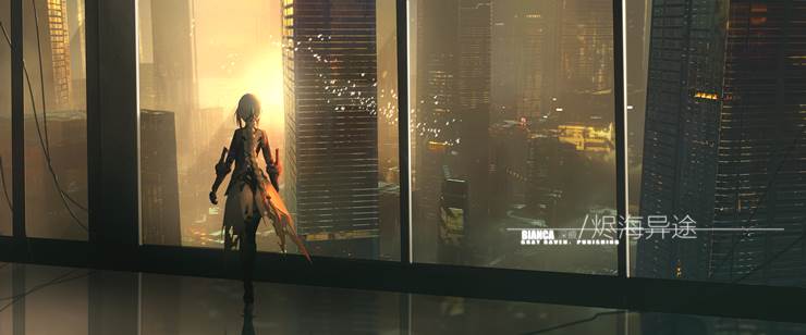 Punishing: Gray Raven, 黄昏, 场景, Bianca, 涂鸦