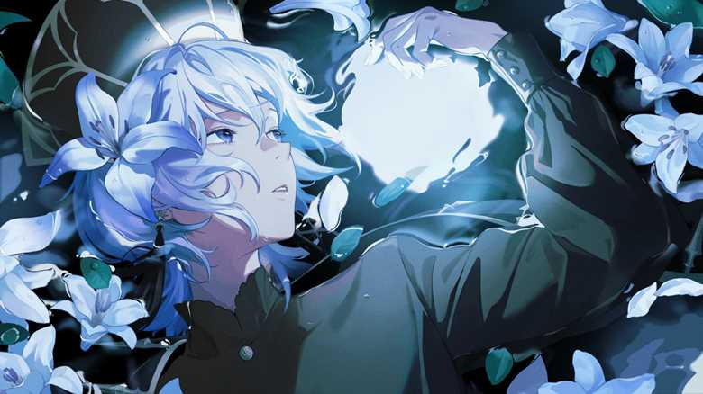 女孩子, moon, water surface