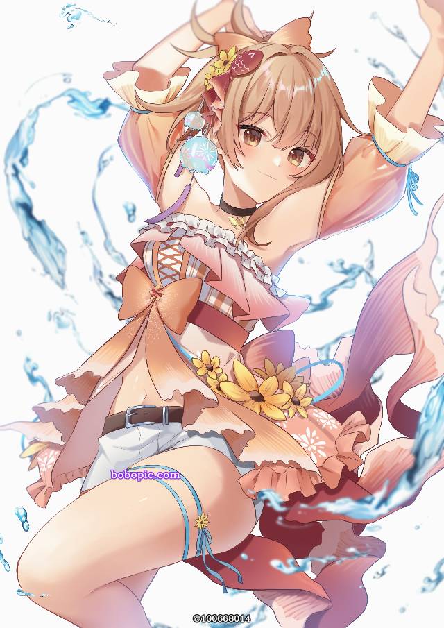 「原神」插画比赛－第一弹：夏至蝉歌－,原神,原神イラコン夏衣装,宵宫图片