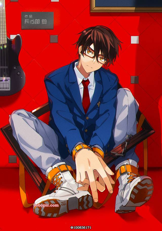 一张创作男子,原创角色,男孩,西装外套,西装,少年绘画图片