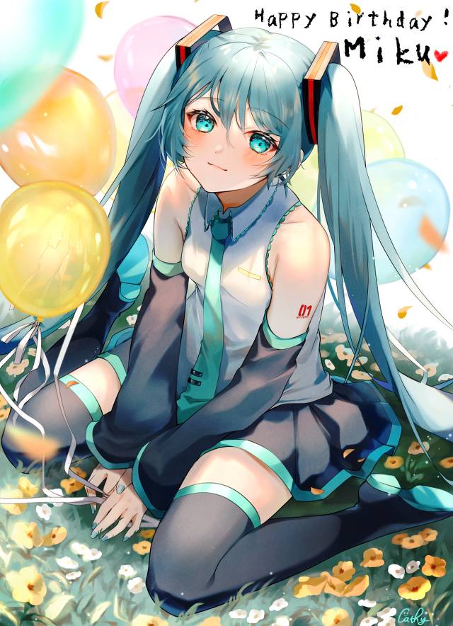 一张初音未来绘画图片