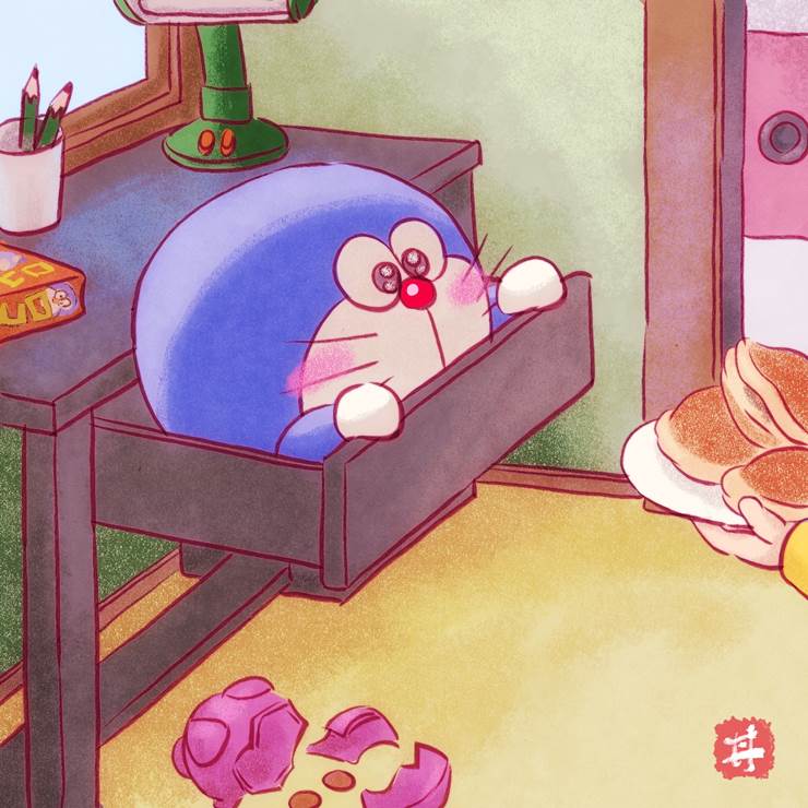 铜锣烧, 哆啦A梦, 昭和复古风