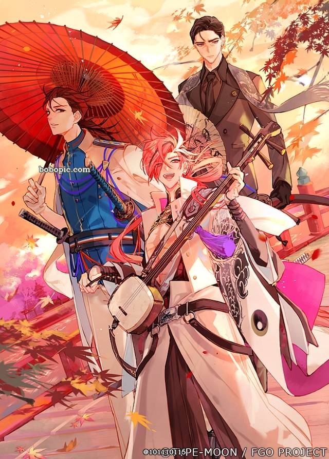 一张FGO,武市瑞山,原作,高杉晋作,坂本龙马,公式绘绘画图片