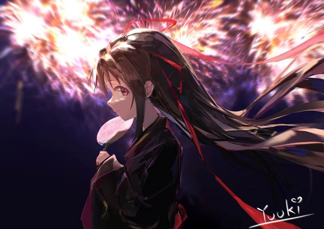 Unbreakable Machine-Doll, yukata, 焰火