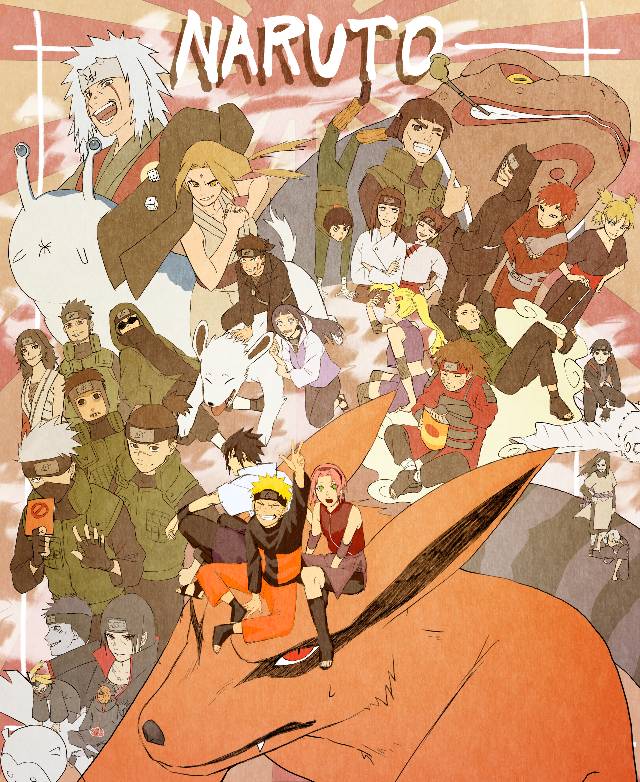 鸣人 or 火影, 春野樱, 漩涡鸣人, 宇智波佐助, Naruto 100+ Bookmarks, 日向雏田