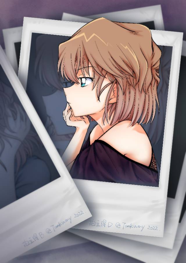 illustration, doujin, painting, 名侦探柯南, haibara ai, Shiho Miyano