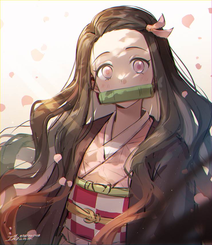 女孩子, young girl, 鬼灭之刃, 灶门祢豆子, 祢豆子, Demon Slayer: Kimetsu no Yaiba 1000+ bookmarks