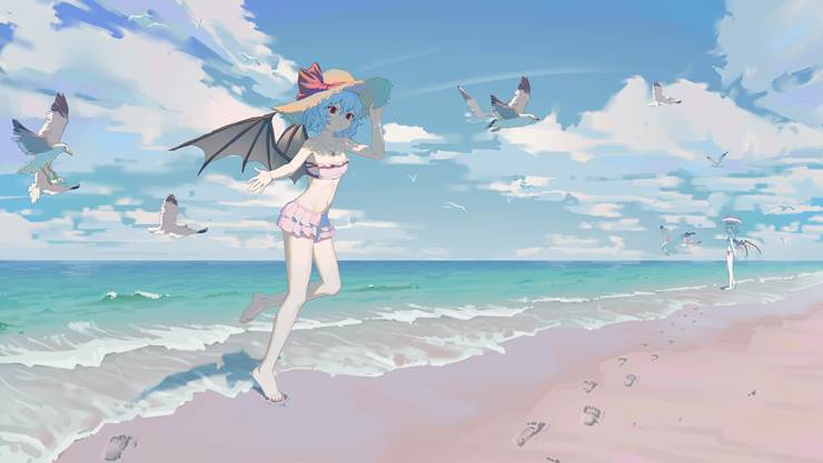 东方Project同人画师，Pixiv人气插画师 鱼泼粉-ID:18538124