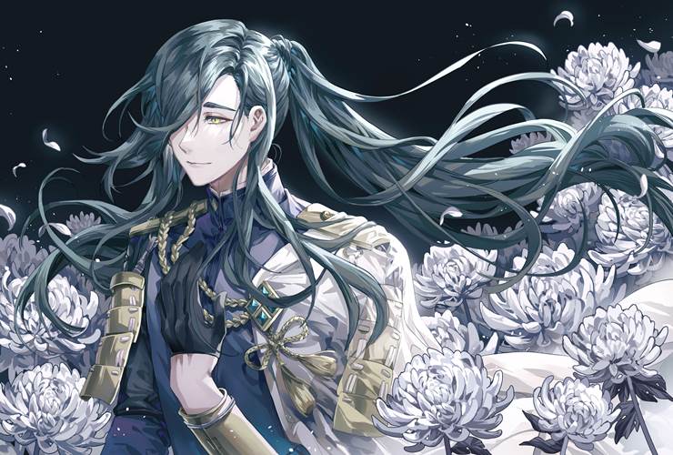 帅哥, 插画, Touken Ranbu -ONLINE-, flower, 刀剑乱舞, Touken Ranbu 1000+ bookmarks