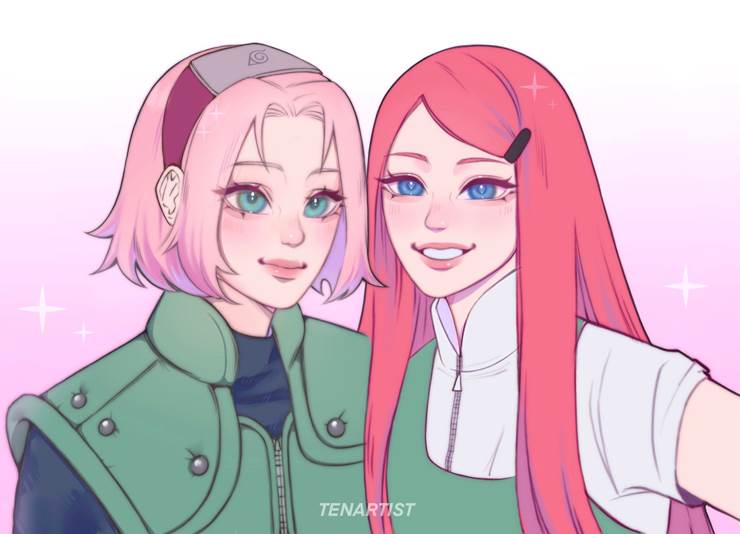 Kushina Uzumaki, sakura haruno, Naruto 100+ Bookmarks