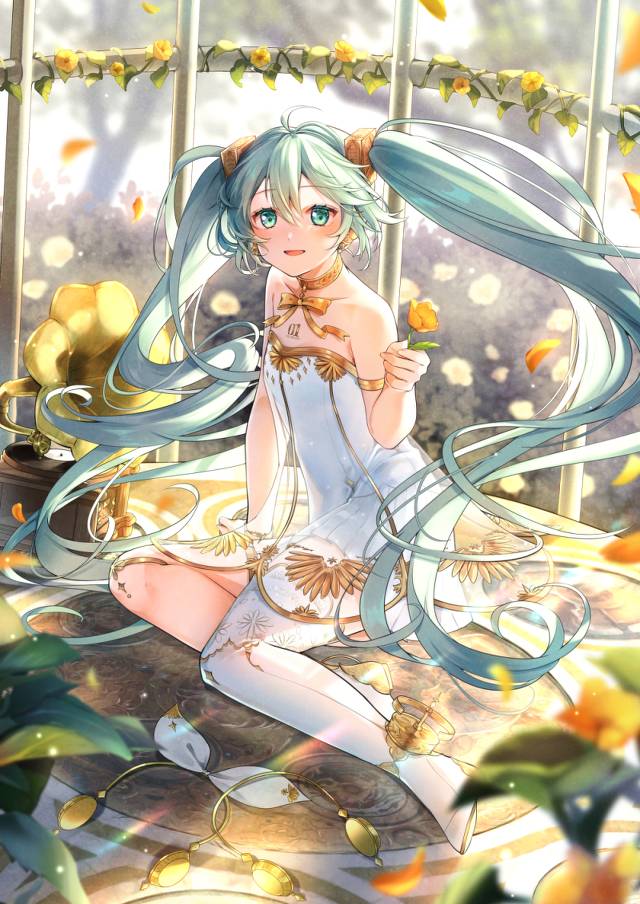 一张初音未来,初音未来交响乐绘画图片