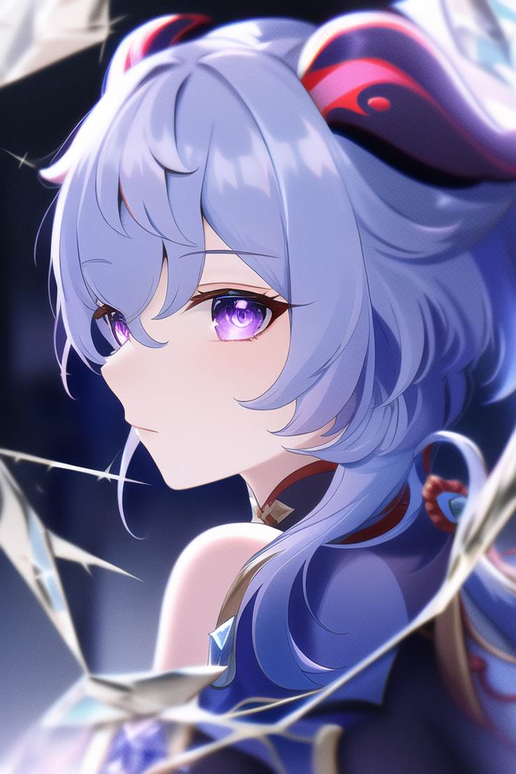 Genshin Impact, Ganyu (Genshin Impact), Ganyu, AI Illustration, young girl, girl