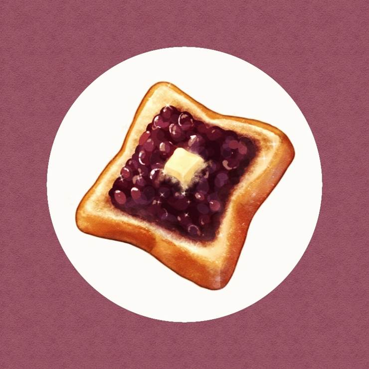 免费图标“黄油烤面包”|插画师的食物挑逗照插画图片