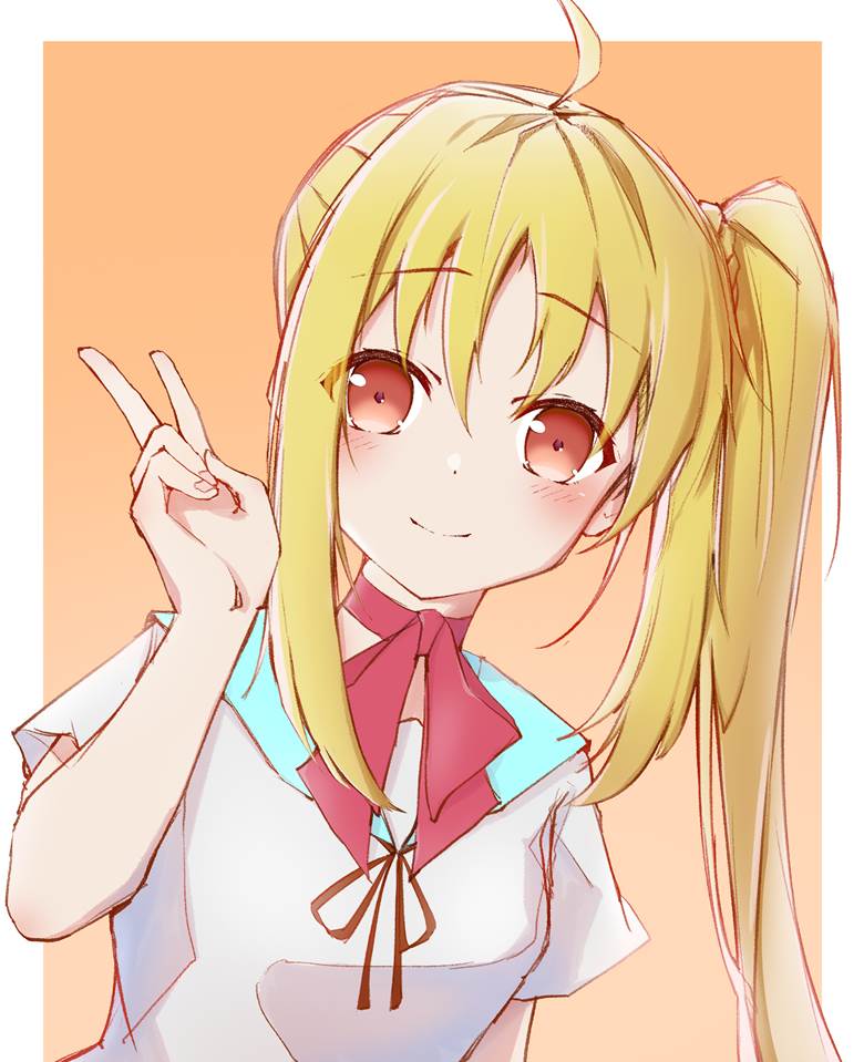 Nijika Ijichi, peace sign, 孤独摇滚！500收藏