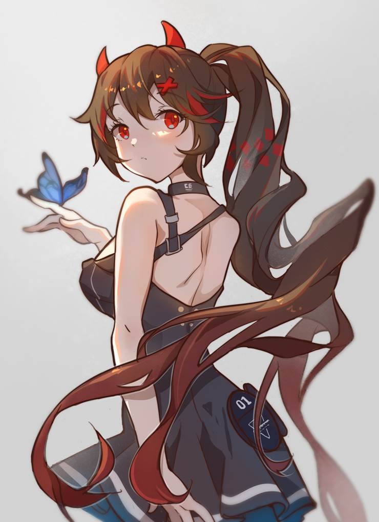 ponytail, original works, Lucia, Punishing: Gray Raven, 欧派, 可爱, beautiful girl, 女孩子