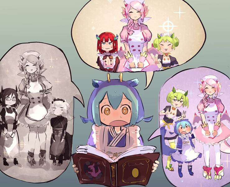 游戏王OCG, 游戏王, Laundry Dragonmaid, 龙女仆（游戏王）, Nurse Dragonmaid, House Dragonmaid, 游戏王1000收藏, Kitchen Dragonmaid, Parlor Dragonmaid, 半龙女仆·寝室龙女
