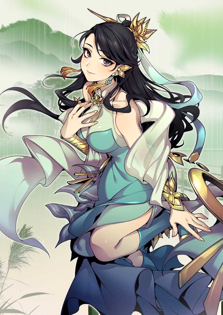 欧派, hand on chest