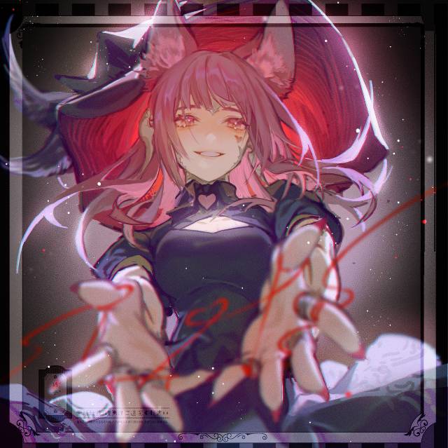 一张狐耳,魔女绘画图片