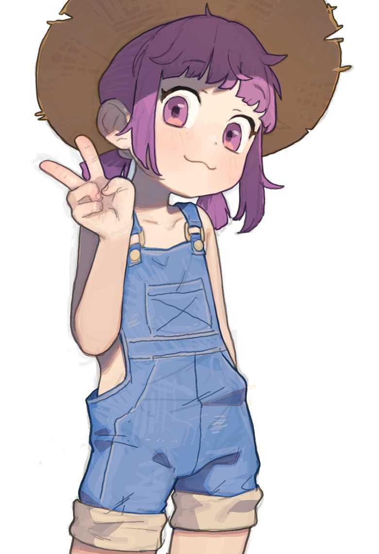 女孩子, 萝莉, overalls