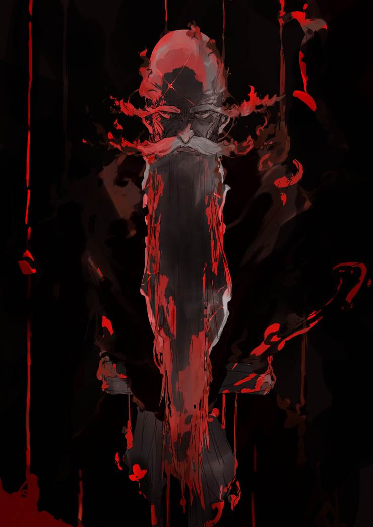 山本插画师ねこのけだま的山本元柳斎重国插画图片 BoBoPic