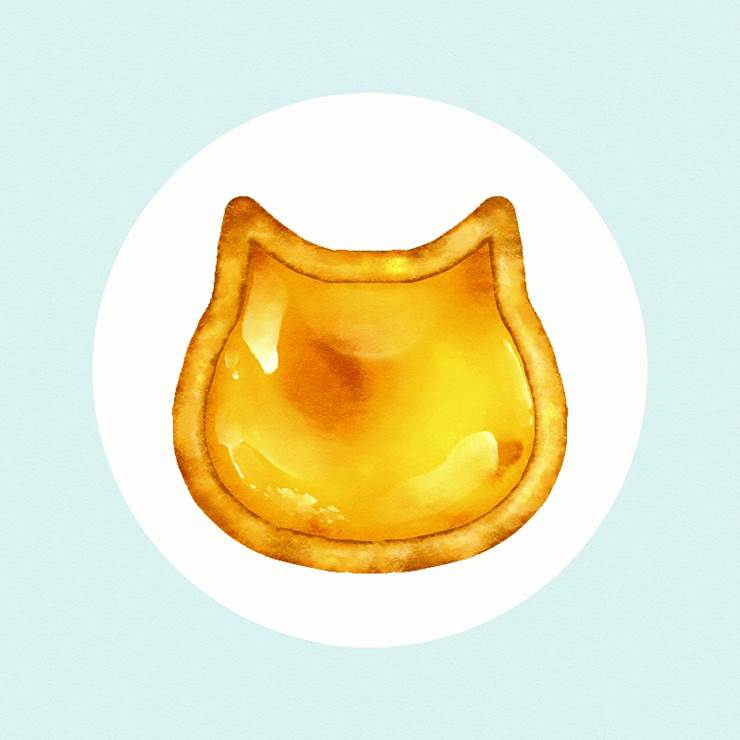 猫猫芝士蛋糕|插画师的猫插画图片