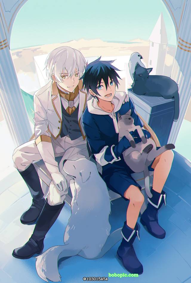 一张可爱的男孩,五臧,男孩,原创BL,猫与男孩,少年绘画图片