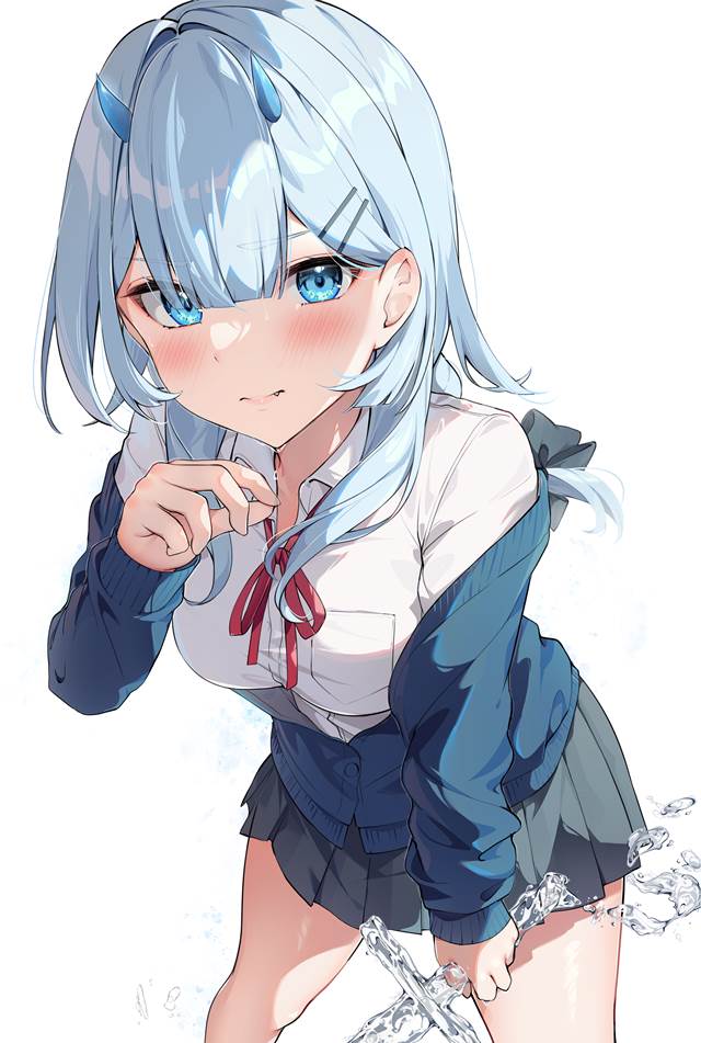 颜值在线又很可爱的女孩_P站画师あううぃ_ID46086669