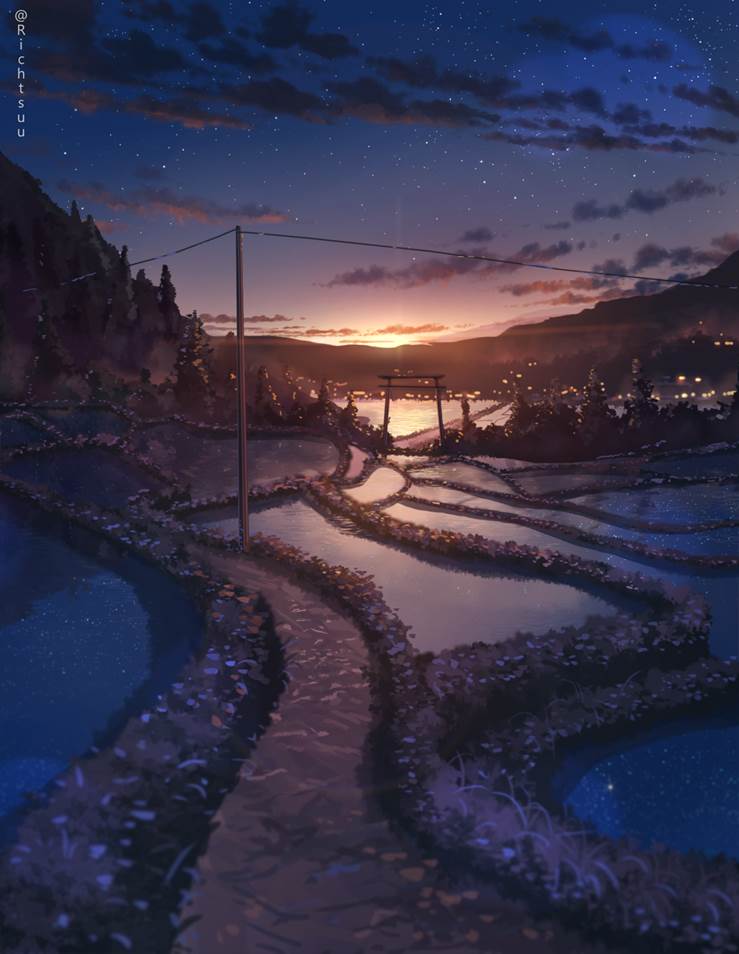 scenery, background, clouds