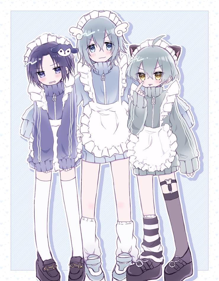 IDOLiSH7-偶像星愿-, 和泉一织, Tamaki Yotsuba, female clothing, 运动服女仆