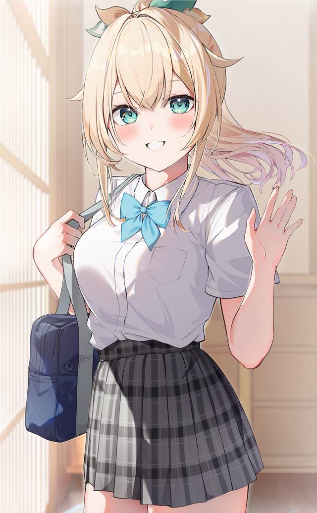 颜值在线又很可爱的女孩_P站画师あううぃ_ID46086669