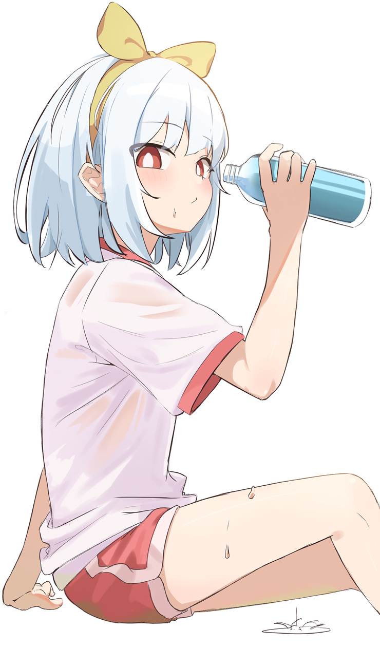 女孩子, 插画, 原创, gray hair