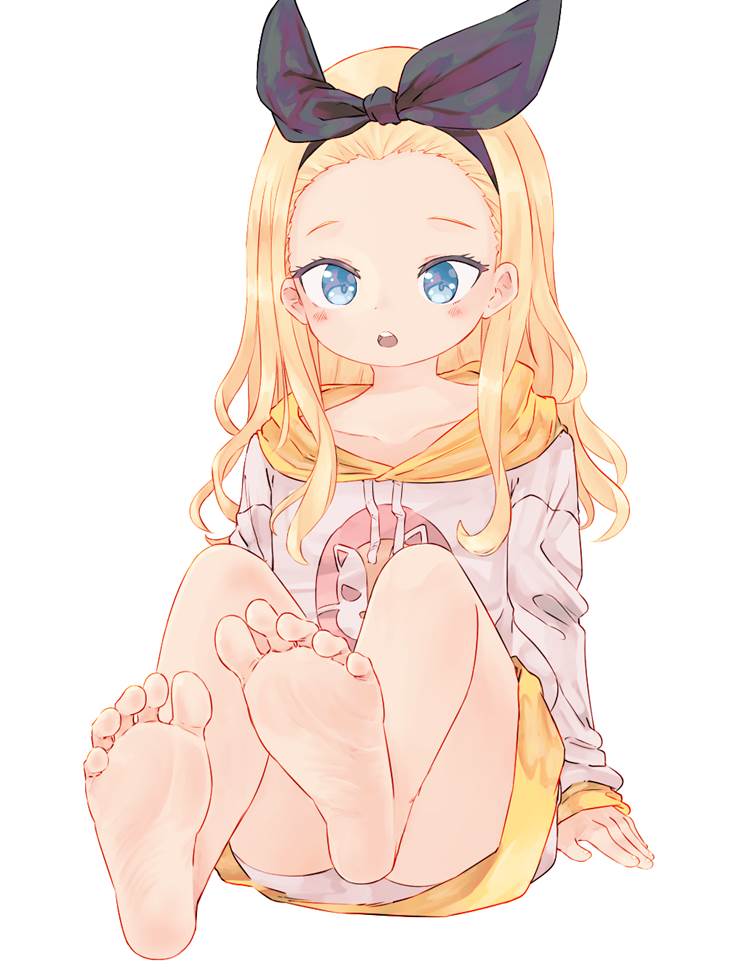 Lycoris Recoil, Kurumi (Lycoris Recoil), barefoot, sole, toes, blonde, going commando, The soles of feet in socks