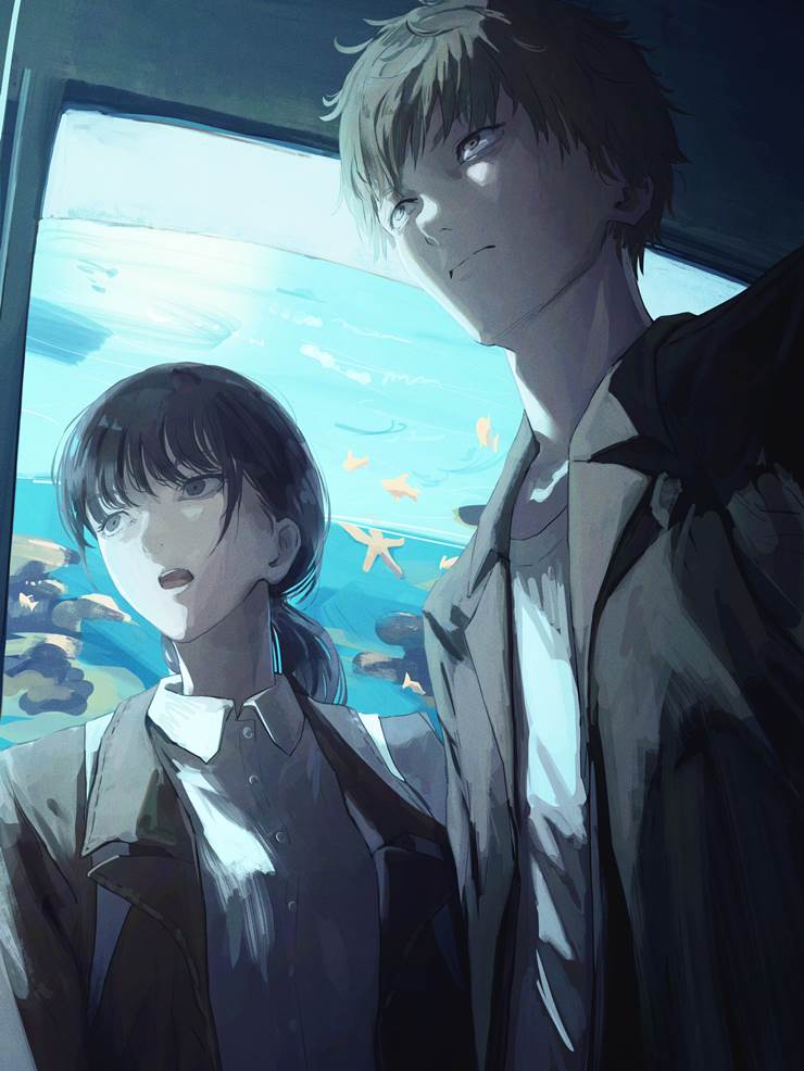 aquarium, 三鹰朝, denji, Chainsaw Man, 电次（电锯人）, Denji/Asa, 链锯人1000收藏