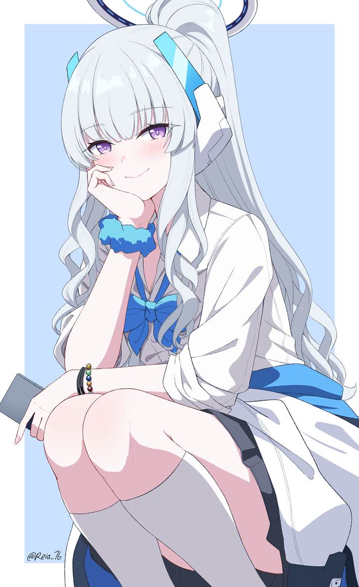 girl, Blue Archive, Ushio Noa, gyaru, tied around the waist, bimbofication, Blue Archive 10000+ users