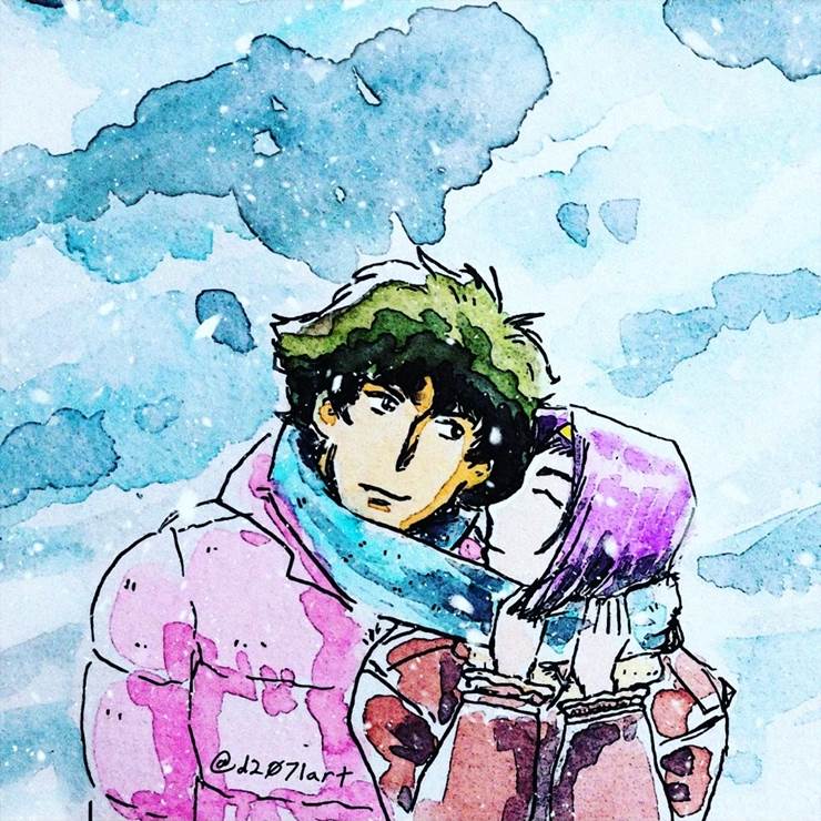 cowboy bebop, Spike Spiegel, Faye Valentine