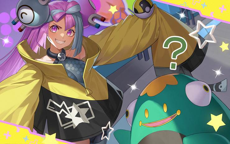 Nikkei, illustration, young girl, Iono, Pokémon X and Y