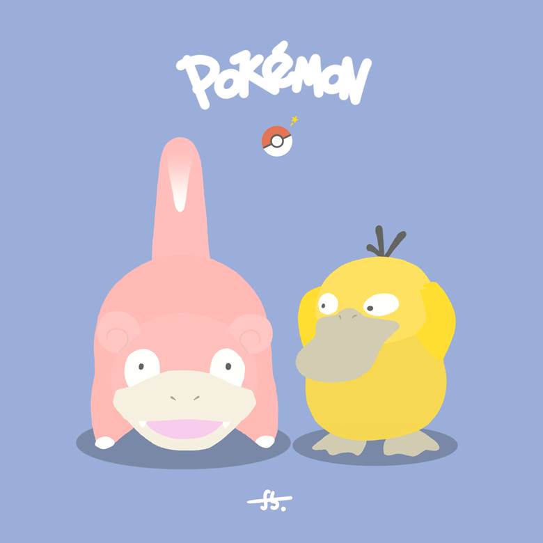 Pokemon!|插画师form5的宝可梦可达鸭插画图片