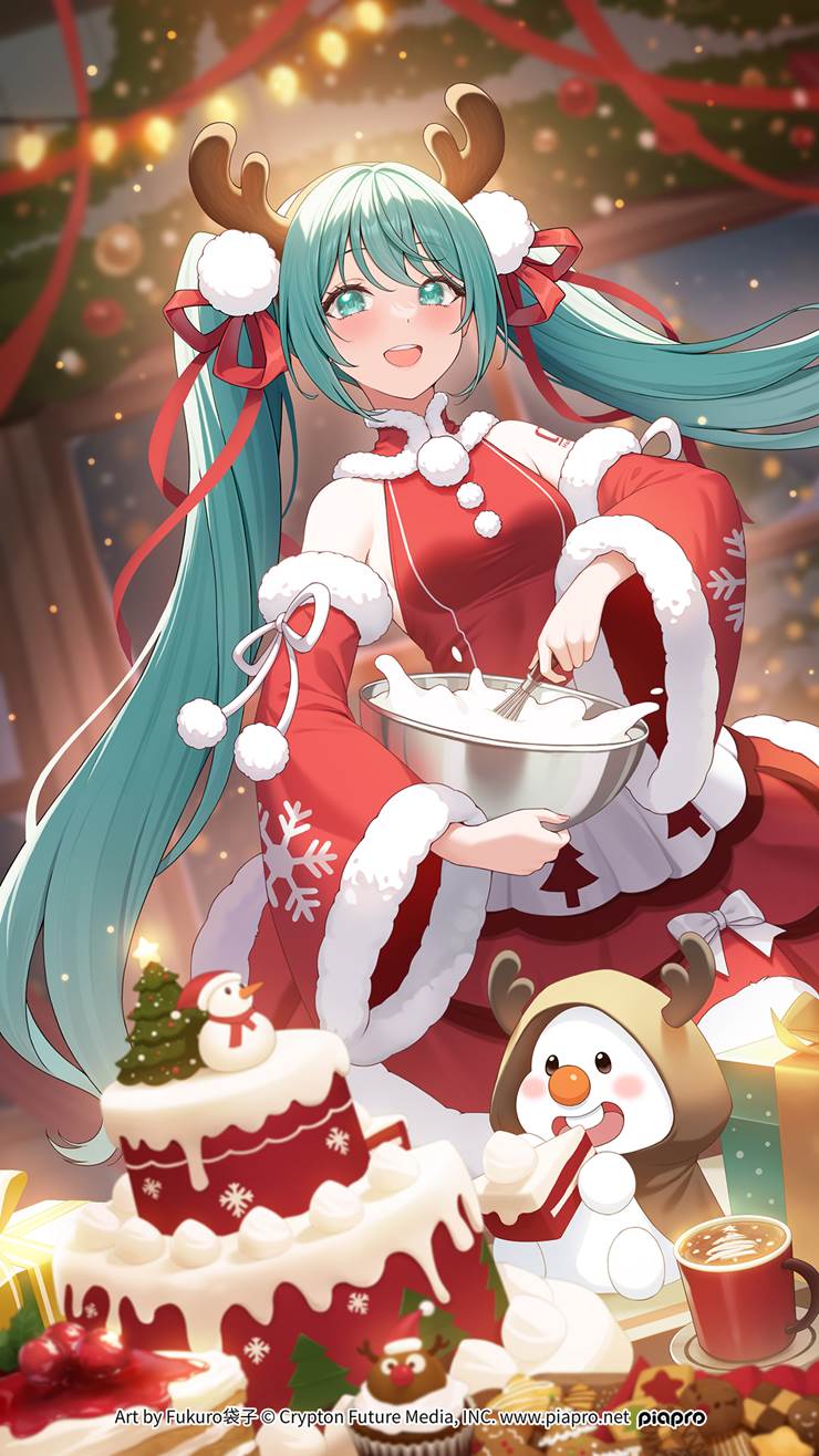 初音未来, Santa cosplay, 圣诞节, VOCALOID 5000收藏