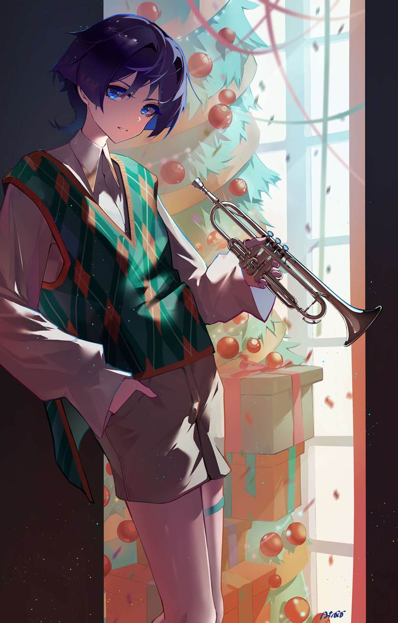 圣诞节, wanderer, Jäger, Genshin Impact, 散兵