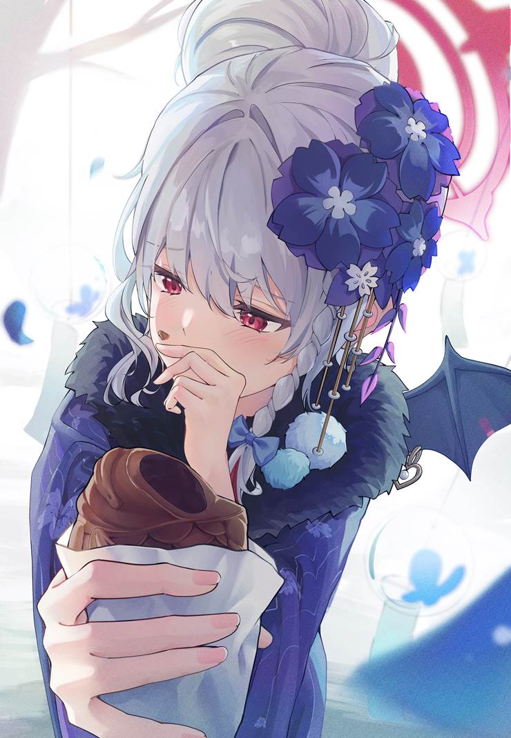 碧蓝档案, Haruna, winter, 和服, Kurotate Haruna