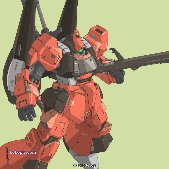 一张动画,机械,高达,gundam,RickDias绘画图片
